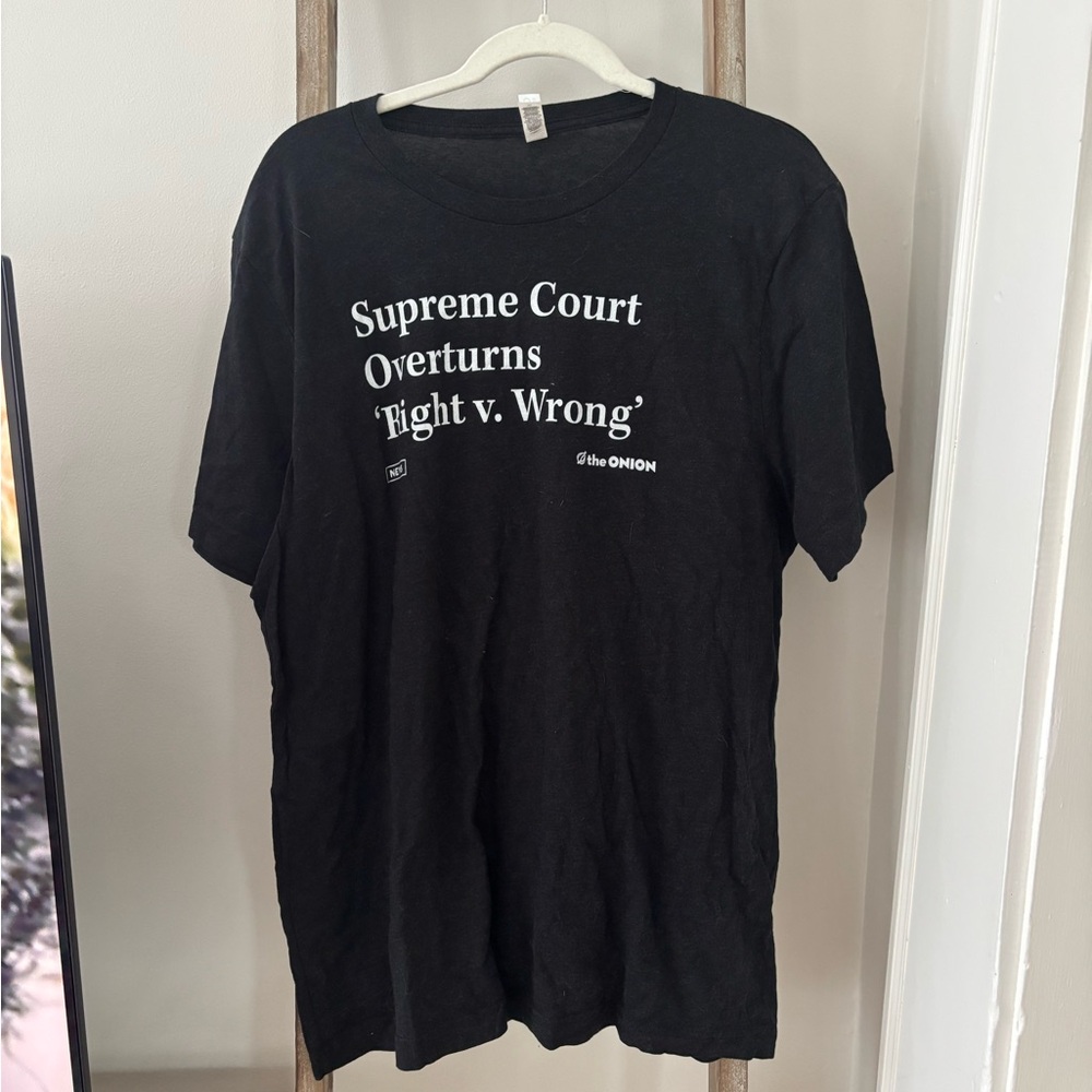 The Onion Roe V Wade Black Graphic T-Shirt